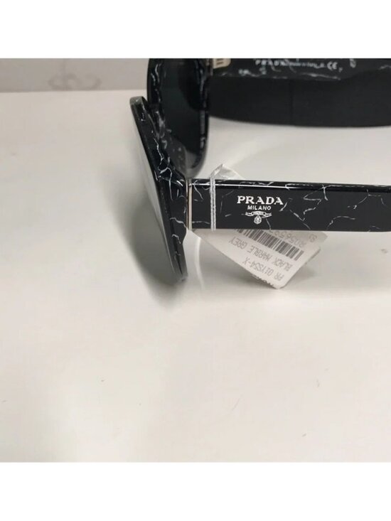 New Prada SPR 01Y 09V-5S0 Women’s Sunglasses – Black Marble main image 7